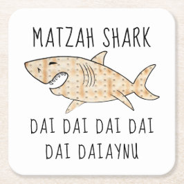 Pascha Daiaynu Matzah Shark Kartonnen Onderzetters