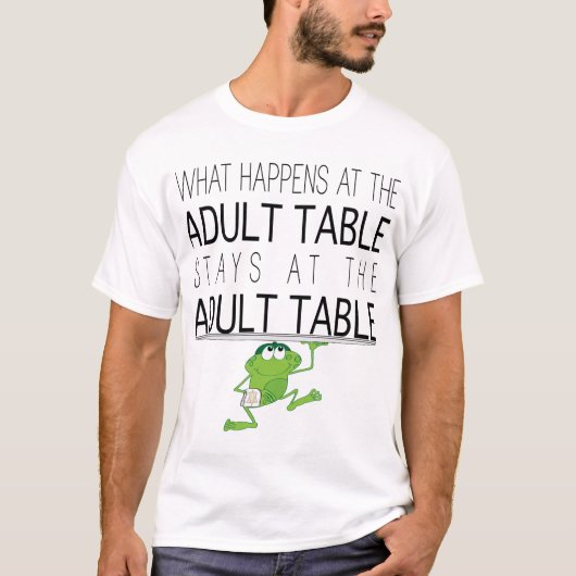 Pascha "De tafel voor volwassenen "Mannen" T-shirt (Voorkant)