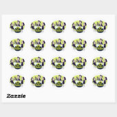 Pascha Familiediner Ronde Sticker (Vel)