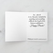 Pascha Funny Definieer Matzah Kaart (Binnen)