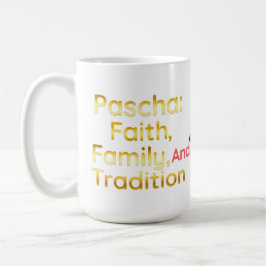 Pascha Geloof Familie en Traditie Christelijk Pase Koffiemok