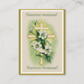Pascha Heilige Kaarten met Prayer St. John Chrysos Visitekaartje (Voorkant)