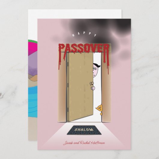 Pascha House Flat Holiday Kaart (Voorkant / Achterkant)