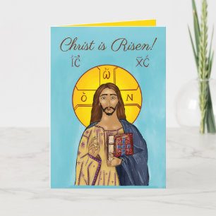 Pascha kaart (Icoon van Christus 2)