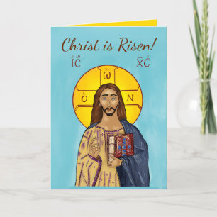 Pascha kaart (Icoon van Christus 2)