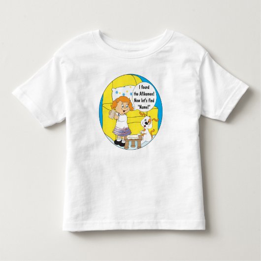 Pascha Kind 2T-6T T-shirt (meisje/hond). (Voorkant)