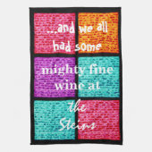 Pascha Kleurrijke Matzahs Keukenhanddoek (Verticaal)