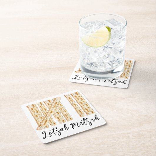 Pascha Lotzah Matzah 7 dagen Kartonnen Onderzetters (Insitu)