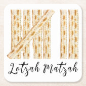 Pascha Lotzah Matzah 7 dagen Kartonnen Onderzetters (Voorkant)