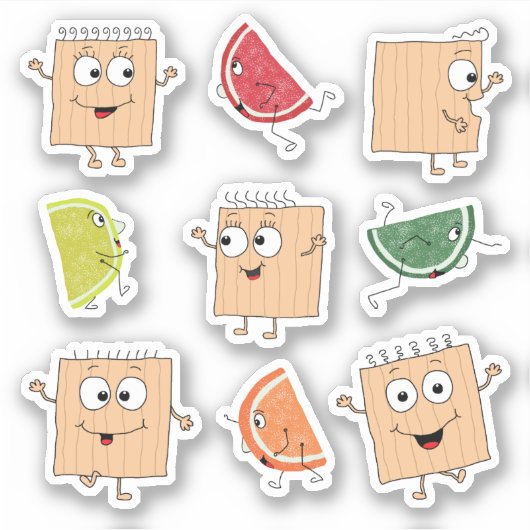 Pascha Matzah/Snoep Custom Shaped Stickers (Voorkant)