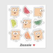 Pascha Matzah/Snoep Custom Shaped Stickers (Vel)