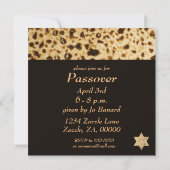 Pascha Matzah Star of David Kaart (Achterkant)