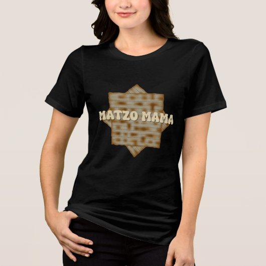 Pascha Matzo Mama Matzo Ball Tri-Blend Shirt (Voorkant)
