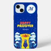 Pascha MONOGRAM Exodus Rood Zee Pop Art Pesach Case-Mate iPhone Case (Achterkant)