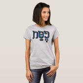 Pascha Nog Blauw Bloem T-shirt (Voorkant volledig)