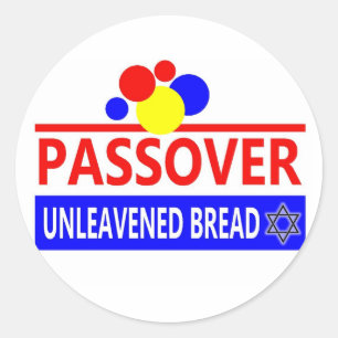 Pascha Ongezuurd Brood Ronde Sticker