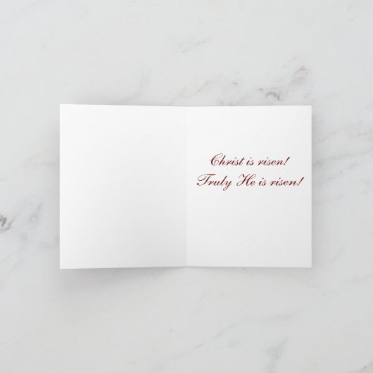 Pascha Paaskaart Bedankkaart (Binnen)