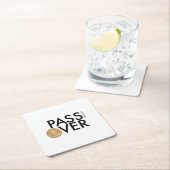 Pascha - PASS de matzah OVER - Seder Pesach Kartonnen Onderzetters (Insitu)