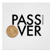 Pascha - PASS de matzah OVER - Seder Pesach Perfect Poster (Voorkant)