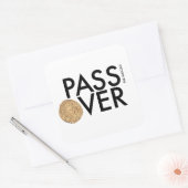 Pascha - PASS de matzah OVER - Seder Pesach Vierkante Sticker (Envelop)