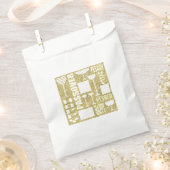 Pascha "PASSOVER GOLD" Goodie Favor Bag Bedankzakje (Geknipt)