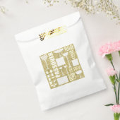 Pascha "PASSOVER GOLD" Goodie Favor Bag Bedankzakje (Gezegeld)