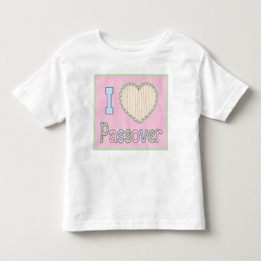 Pascha Peuter Shirt 2T-6T Ik hou van Pascha (Voorkant)