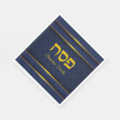 Pascha Seder Blue en Gold Servet (Hoek)