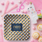 Pascha Seder Diner Elegant Hebreeuws Gepersonalise Papieren Bordje (Feest)
