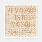 Pascha Standaard servetten Mi Matzah Patroon (Voorkant)