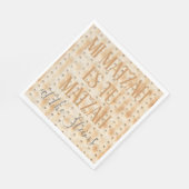 Pascha Standaard servetten Mi Matzah Patroon (Hoek)