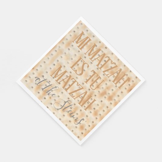 Pascha Standaard servetten Mi Matzah Patroon (Hoek)
