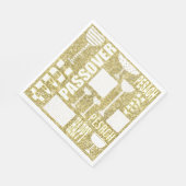 Pascha Standaard servetten "Pascha Goud" (Hoek)