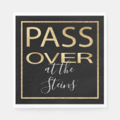 Pascha Standaard servetten Pascha Goud Patroon (Voorkant)