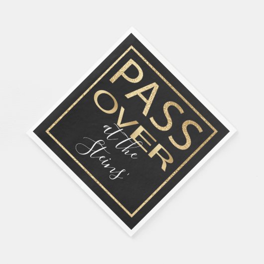 Pascha Standaard servetten Pascha Goud Patroon (Hoek)