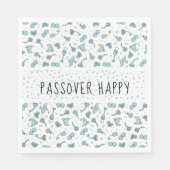 Pascha Standaard servetten Whimsical Seder Patroon (Voorkant)