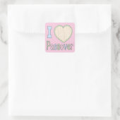 Pascha Sticker Square "Ik hou van Pascha" (Tas)