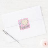 Pascha Sticker Square "Ik hou van Pascha" (Envelop)