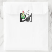 Pascha Sticker Vierkant "P is voor Pascha" (Tas)