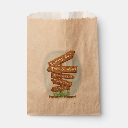 Pascha "Tekenen van die tijd" Goodie Favor Bag Bedankzakje (Voorkant)