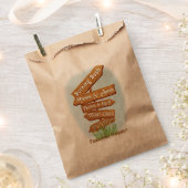 Pascha "Tekenen van die tijd" Goodie Favor Bag Bedankzakje (Geknipt)