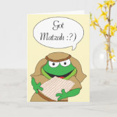 Pascha Wenskaart "Got Matzah" Kaart (Gele Bloem)