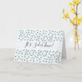 Pascha Wenskaart grillige seder tijd Kaart (Gele Bloem)