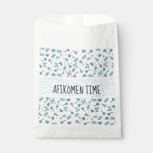 Pascha Whimsical Seder Time Party Favor Bag Bedankzakje (Voorkant)