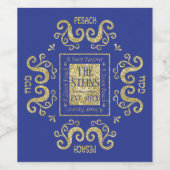 Pascha Wijnfles Etiket Een Zoete Pesach (Enkel label)