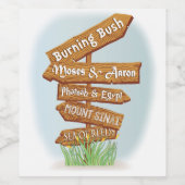 Pascha Wijnfles Etiket Tekenen van de Tijd (Enkel label)