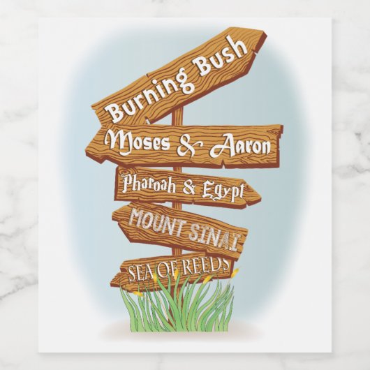 Pascha Wijnfles Etiket Tekenen van de Tijd (Enkel label)