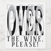 Pascha Wijnflesetiket Passover de Wijn Wijn Etiket (Enkel label)