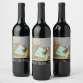 Pascha Wijnflesje Label Wie heeft de kikkers eruit Wijn Etiket (Flessen)