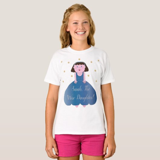 Pascha "Wise Daughter" Meisjes Ruffle T-shirt (Voorkant volledig)